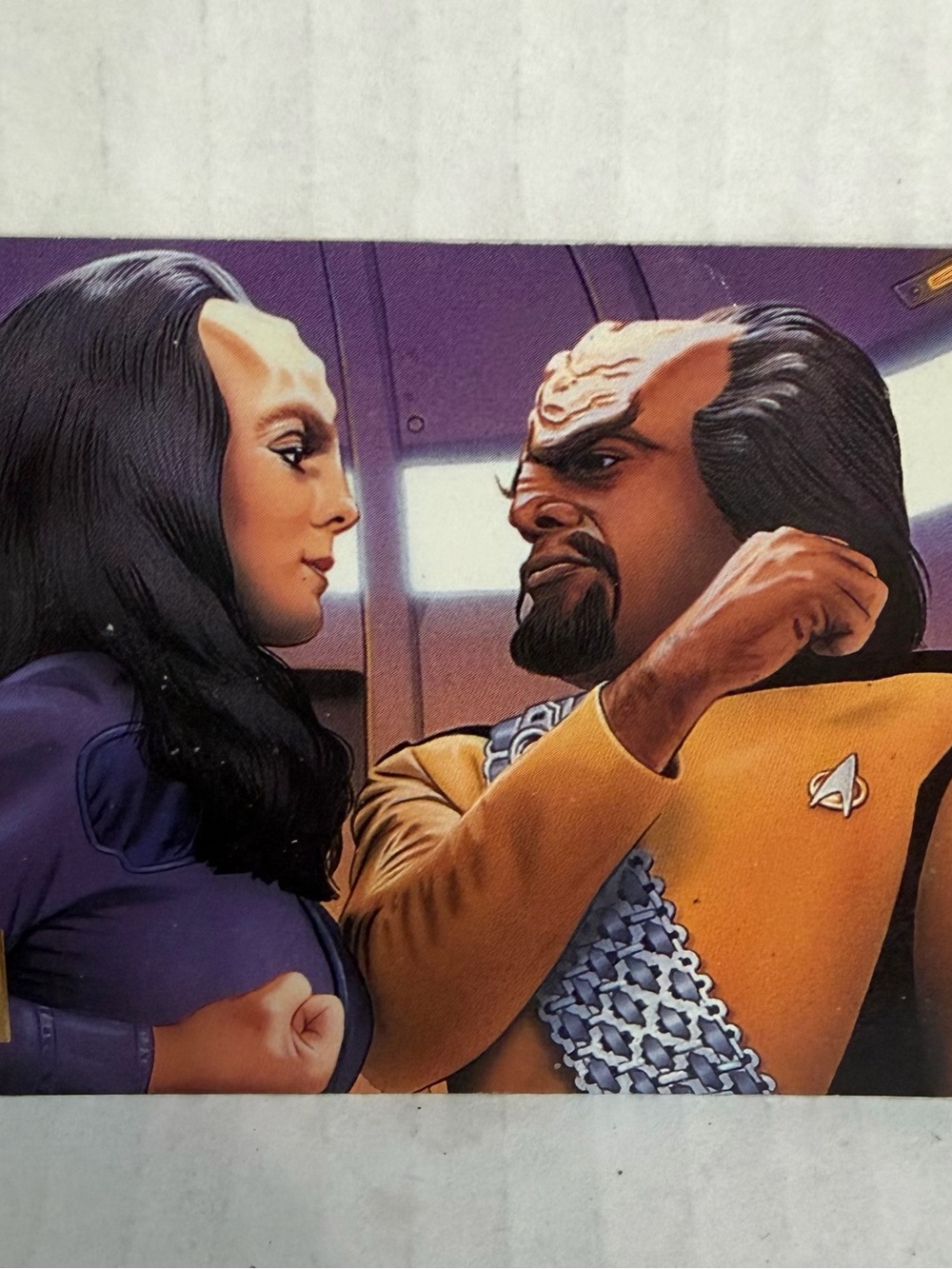 1994 Skybox Master Series Star Trek Featuring Worf & K’Ehleyr  #34 card